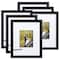 6 Pack: Black 8" x 10" Signature Frame with Mat by Studio Décor®